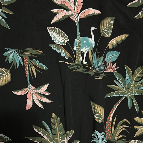 Old Navy Black Tropical Print Maxi Dress - Picture 3 of 8